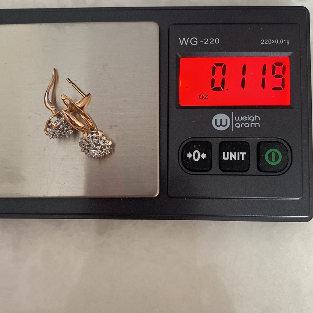New earrings gold filled 18K Cubic zirconium - Picture 9 of 17